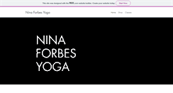 Desktop Screenshot of ninaforbes.com