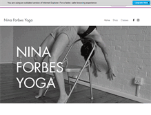 Tablet Screenshot of ninaforbes.com